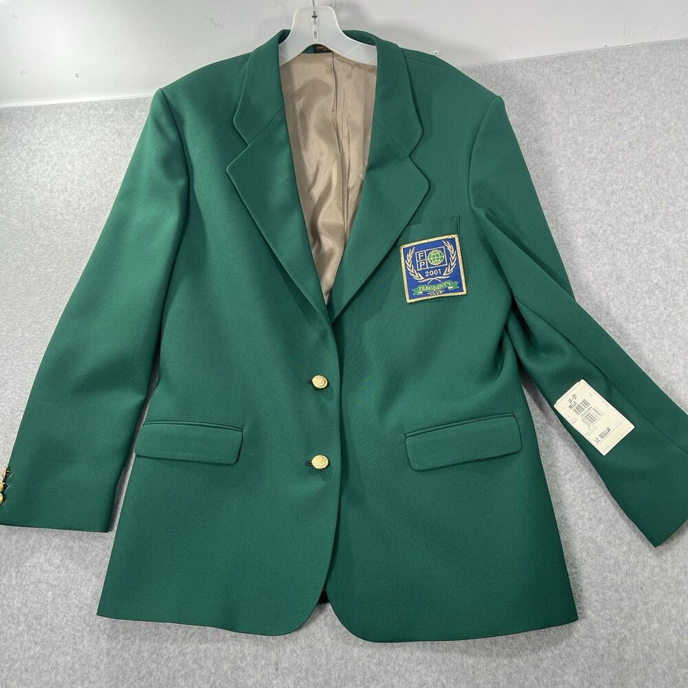 Vintage Hardwick Master's green blazer Presidents Club Women's 12 corporate